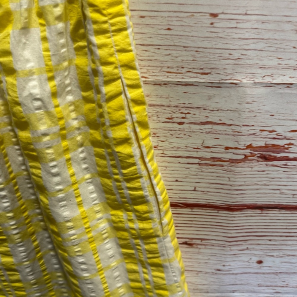 NWT Lilly Pulitzer Esmeralda Dress in Starfruit Yellow Sucker For Plaid Sz L - Picture 12 of 16